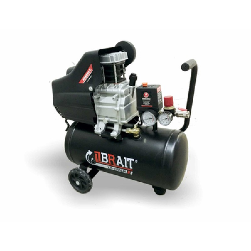 Компрессор воздушный BRAIT KM-1800/50 (1,8 кВт; 260л/м; 8бар; ресивер 50л)