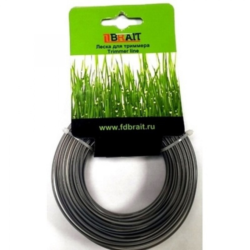 Бухта Леска BRAIT 3,3 мм*42м, DUAL-CUT КВАДРАТ С ЖИЛОЙ
