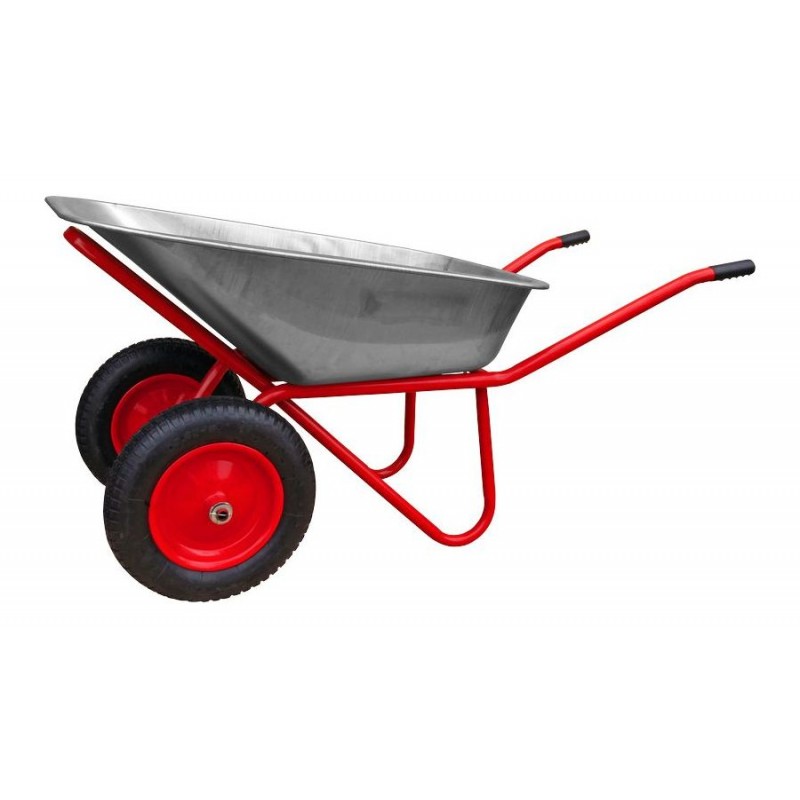 Тачка строительная 2-кол. WB5009MS2 100л(Koneco 325.00-8, 250кг, 120л сталь 0.8мм)